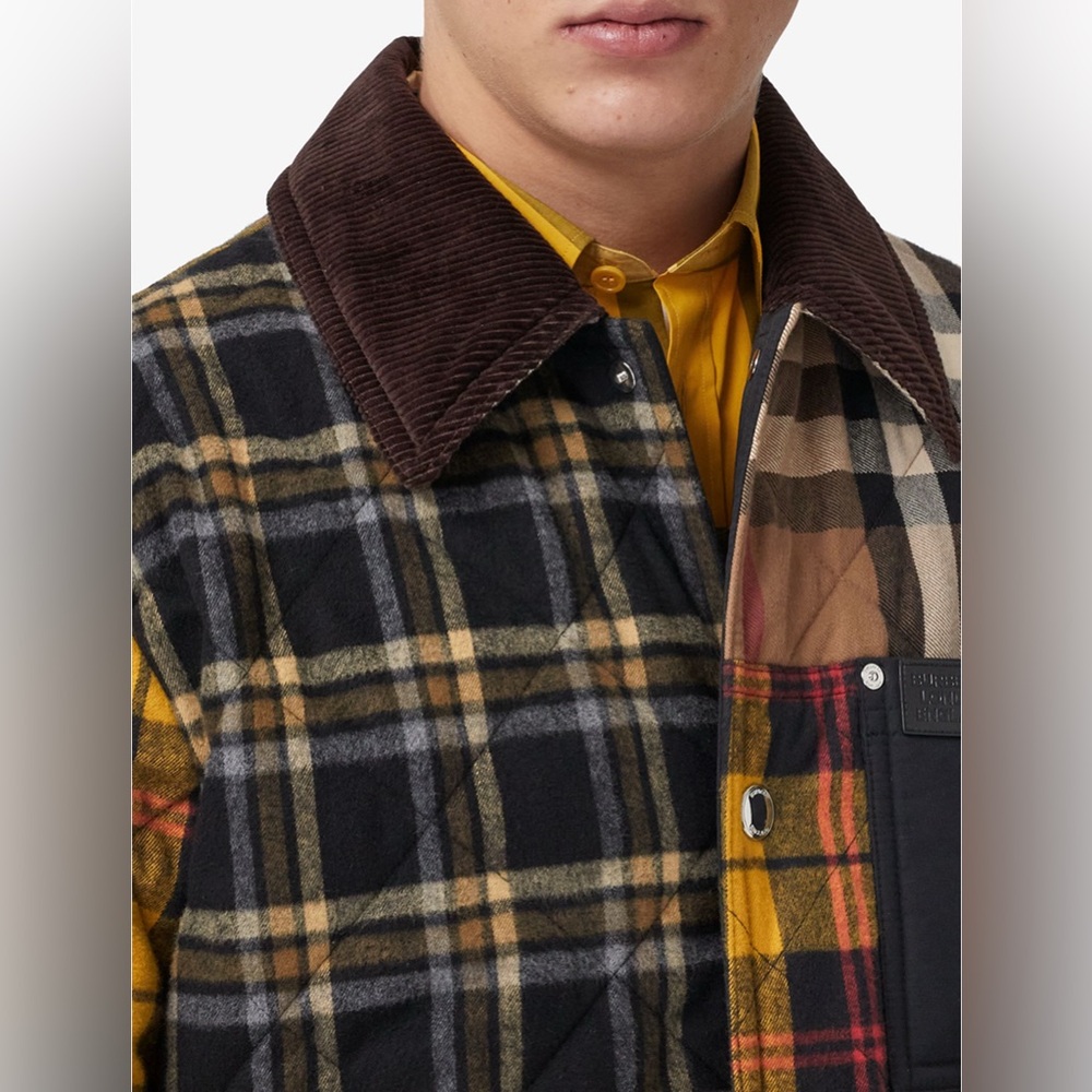 Men’s Burberry Patchwork Check-Pattern Jacket - image 5